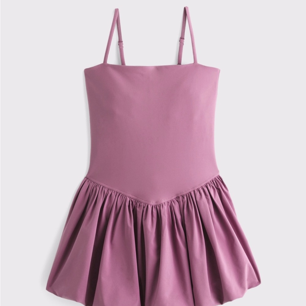 Abercrombie YPB sculptLUX Bubble Hem Mini Dress Skort